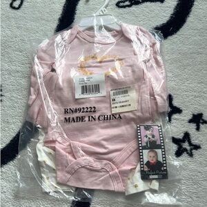 NWT Vitamins Baby Girl Bodysuit & Pants
